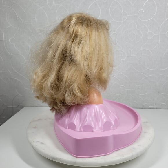 Vtg Barbie Style Me Doll Head Toy 12" Pink Shampoo Bottle Twisting 1983 Mattel - Picture 16 of 16